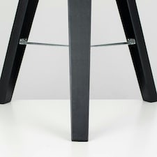 ValueLights Modern Black Wood And Silver Chrome Tripod Table Lamp Base
