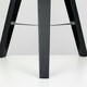 image 1 of ValueLights Modern Black Wood And Silver Chrome Tripod Table Lamp Base