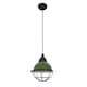 image 1 of Claire 1 Light Dome Ceiling Pendant Green, E27