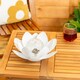 image 2 of ValueLights White Solar Powered Outdoor Waterlily Lotus Flower Decoration Garden Light