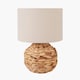image 3 of Boho Natural Water Hyacinth Table Lamp