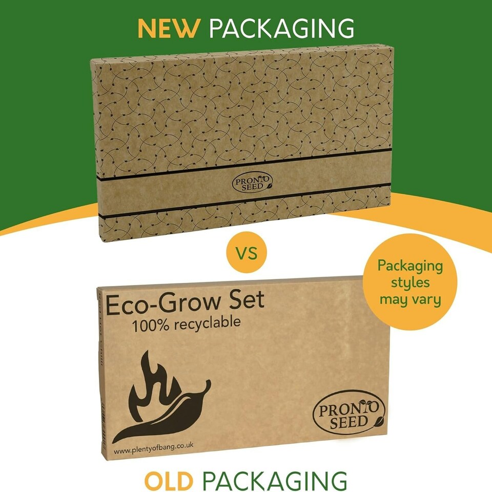 image 1 of Pronto Seed Grow Your Own Hot Chilli Seed Kit - 5 Varieties - Take the Chilli Challenge