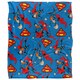 image 1 of Superman All-Over Print Blanket - Multicoloured - One Size