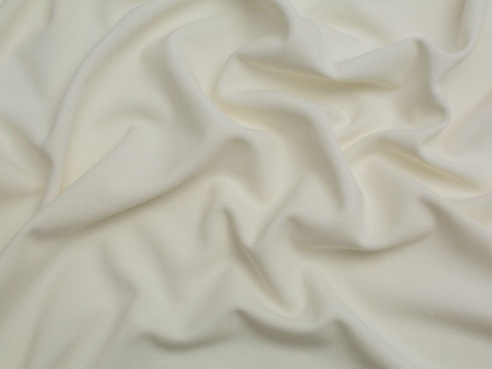 Minerva Core Range Cream Heavy Scuba Crepe Stretch Knit Fabric for Dressmaking, 150cm / 59" Wide - per metre