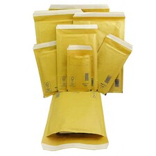 100 x Size CD (180 x 165mm) Arofol Classic Gold Bubble Lined Envelopes Bags Gold | One Size