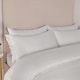 image 2 of OHS Ruffled Frill Edge Duvet Cover and Pillowcase Bedding Set, King - White