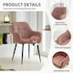 image 7 of SONARA Dining Chair Set of 2, Water-Repellent Plush Chenille Upholstered for Dining Room | Red