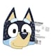 image 2 of Bandit Bluey Cardboard Face Mask | Blue