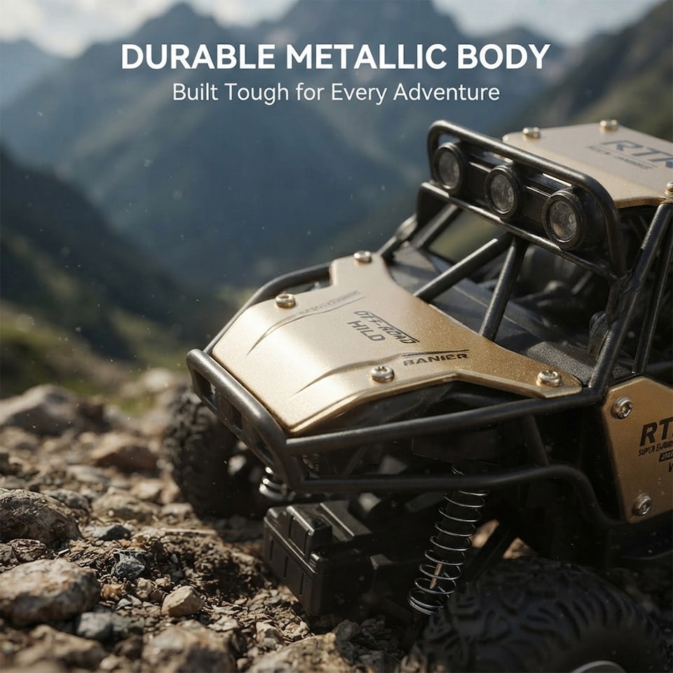 image 1 of Alivio Remote Control Monster Truck, Off-Road RC Climbing Truck for Kids