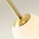 image 5 of ValueLights Jas Gold 4 Way Ceiling Light with Opal White Frosted Glass Globe Shades | Gold