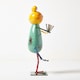 image 3 of Homescapes Metal ‘Half Tree’ Yoga Frog - 29 cm Tall