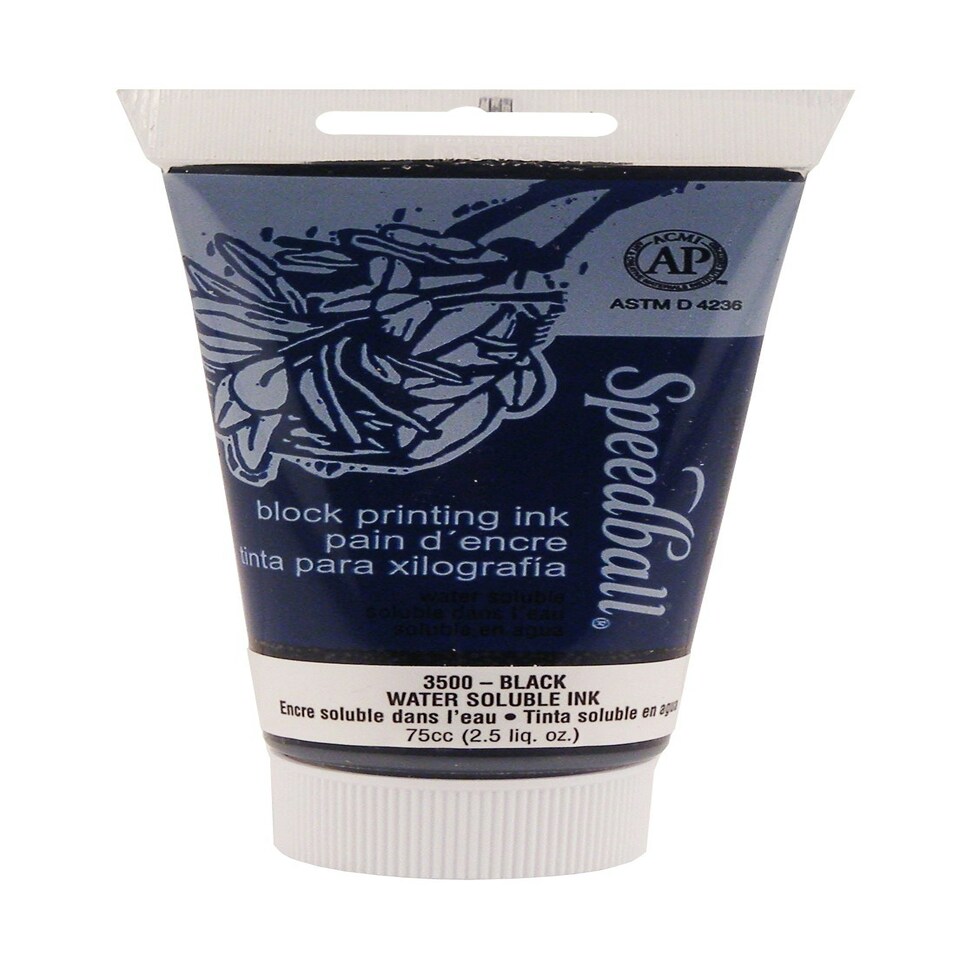 image 1 of Speedball Water-Soluble Block Ink, Black, 2.5oz