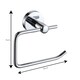 image 2 of Showerdrape Modernity Chrome Stainless Steel Wall Mounted Toilet Roll Holder | Silver | 1