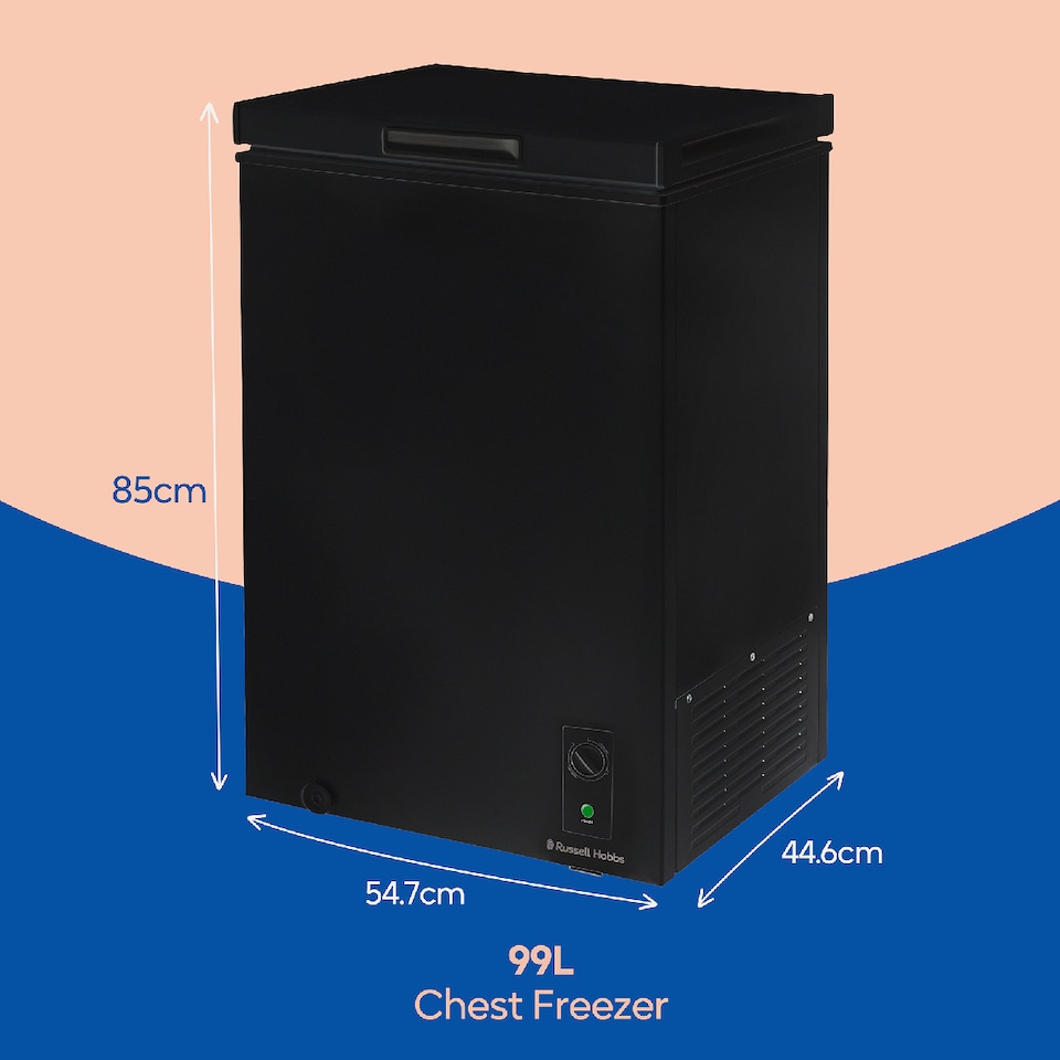 image 1 of Russell Hobbs RH99CF0E1B Chest Freezer 99L Freestanding Black 5 Year Guarantee