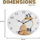 image 3 of Marco Paul Fox 30cm Clock and Thermometer White