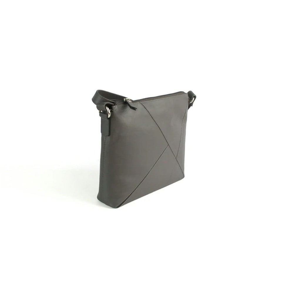 image 1 of Eastern Counties Leather Womens/Ladies Winnie Leather Handbag - Dark Grey - One Size | Grey