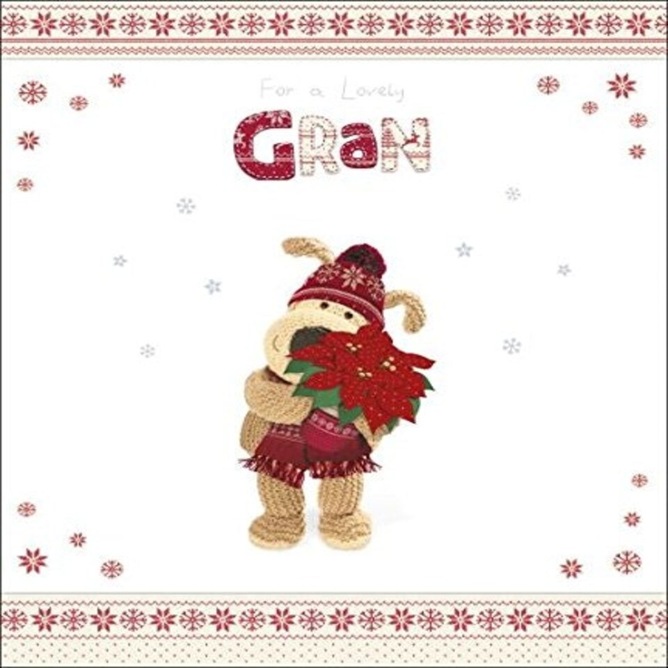 image 1 of Lovely Gran Boofle Christmas Greeting Card