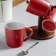 image 5 of Argon Tableware Matt Coloured Coffee Mugs - 350ml - Red - Pack of 4 | Red | Red | 4