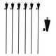 image 1 of Harbour Housewares Metal Garden Torches - Cone - Black - Pack of 6