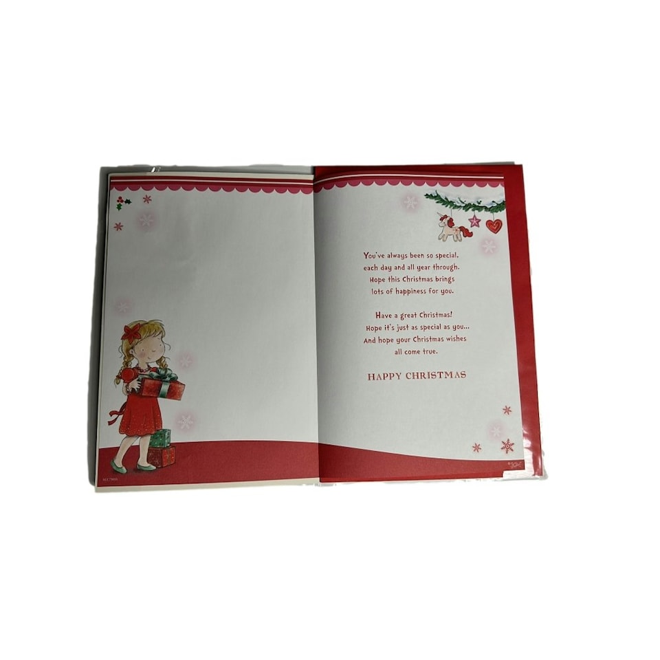 image 1 of For a Special Granddaughter Sparkly Magical Christmas Card