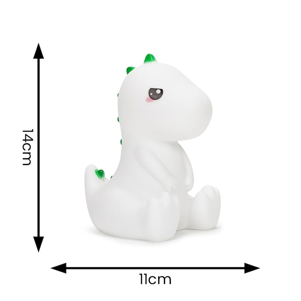 image 1 of ValueLights Childrens Dinosaur Multi-Coloured LED Night Light