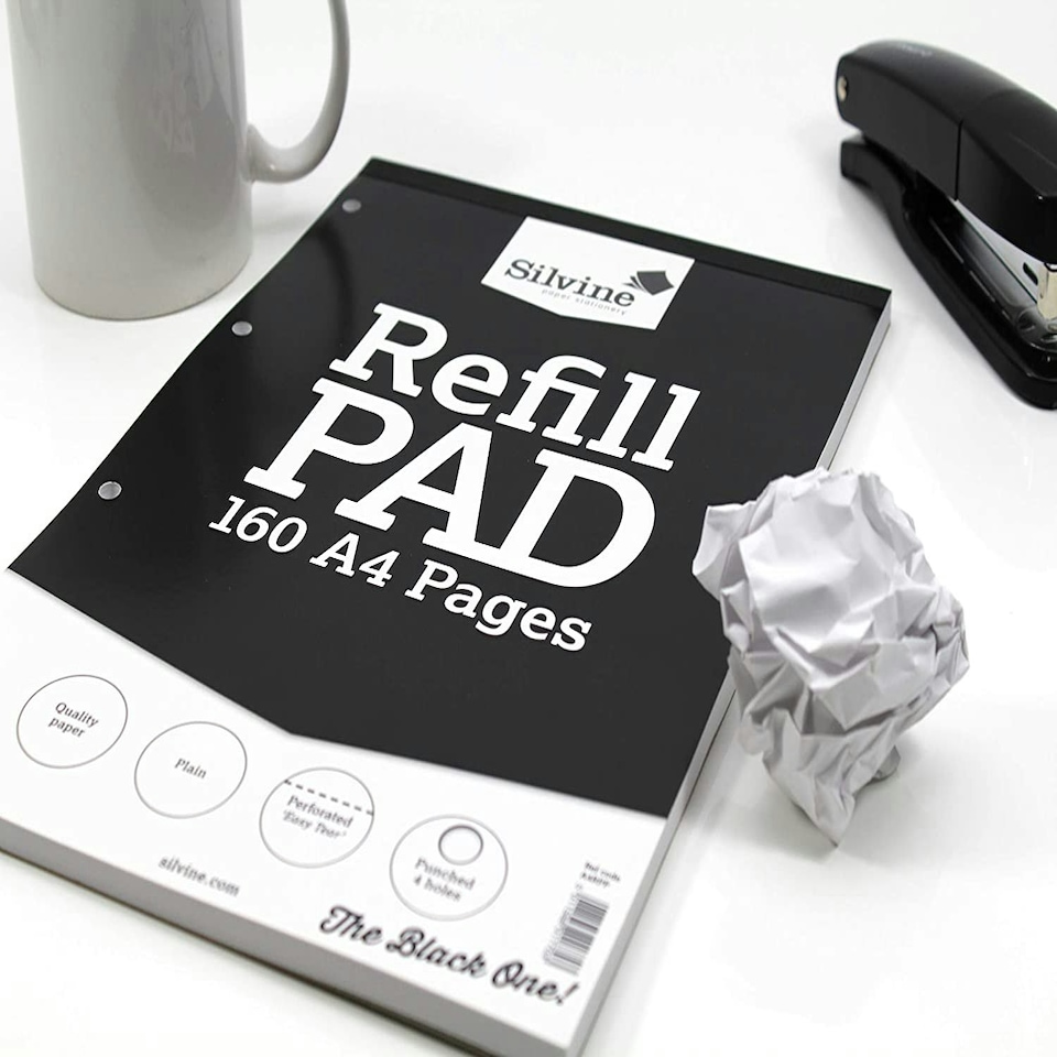 image 1 of 160 Plain White Pages A4 Refill Pad