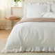 image 3 of Wylder Blousey Cotton Ruffle Double Duvet Cover Set Multi | Double