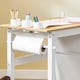 image 7 of SoBuy Kids Desk and Chair Set with 2 Storage Shelves and Paper Roll Holder, White/Natural, 31.4x19.6x25.1 in, 15.3 kg - KMB60-WN