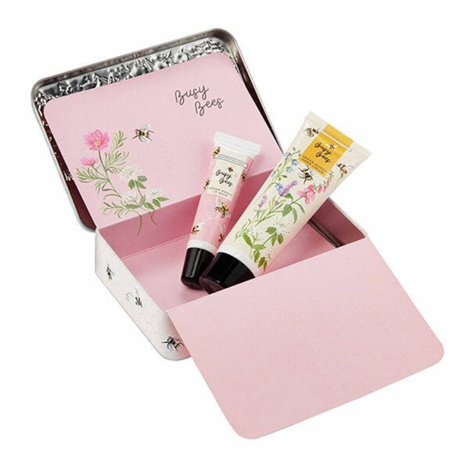 image 1 of Heathcote & Ivory Busy Bees Hand & Lip Tin