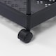 image 8 of OHS 3 Layer Home Shelving Storage Organiser Trolley Cart - Black Black