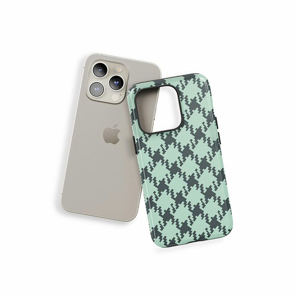 image 1 of Green Check Phone Case | Green | Galaxy S25 Ultra
Tough | Galaxy S25 Ultra
Tough
