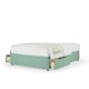 image 1 of Ortho Classic Orthopaedic Duckegg Plush Velvet 2 Drawer Divan Set Small Single