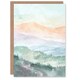 image 1 of Mountain Mist Forest Landscape Hiking Him Her Birthday Card