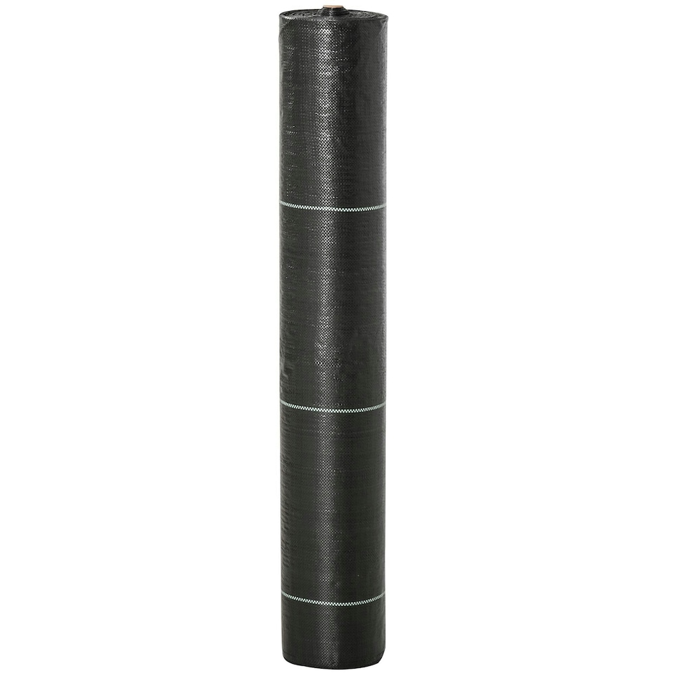 image 1 of Outsunny 2x50m Weed Barrier Fabric Durable Convenient Design Weed Block Mat