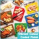 image 5 of Argon Tableware 4pc Colour-Coded Plastic Chopping Board Set - Multi | Multi | Multi