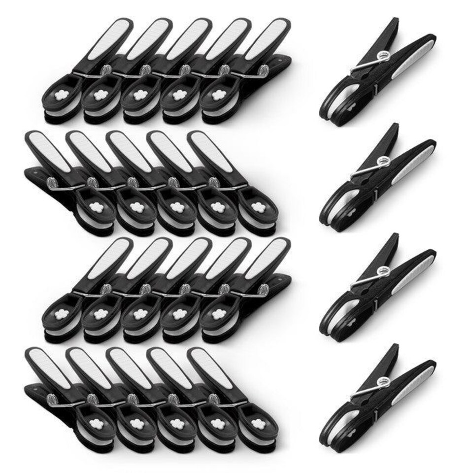 image 1 of Keplin UV Resistant Plastic Clothes Pegs with Metal Spring for Washing Line