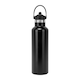 image 1 of TriDri Plain Flip Up Straw Water Bottle - Black - One Size