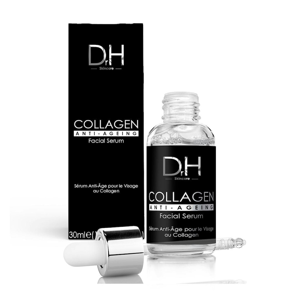 image 1 of Dr H Anti-Ageing Collagen Facial Serum 30ml + Collagen Anti-Ageing Day Moisturiser 60ml