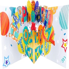Time To Celebrate Fun Surprise Awaits! 3D Pop Up Birthday Card