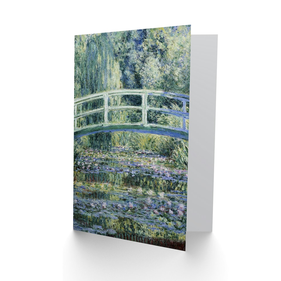 image 1 of Claude Monet Art Card Water Lilies and Japanese Bridge