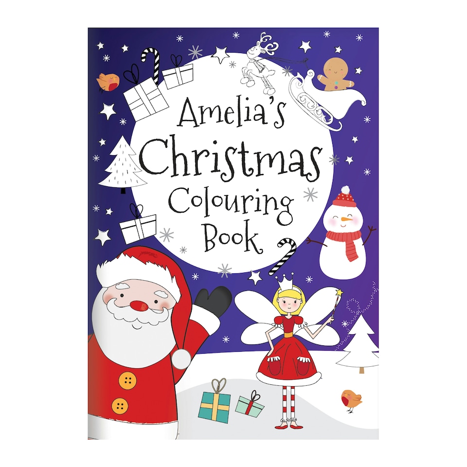 image 1 of Personalised 'It's Christmas' Fairy Colouring Book