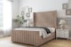 image 2 of Sloomy Marlborough Mink Naples Bed Frame With Mattress With 50"  Upholstered Wingback Headboard 3' Single