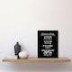 image 2 of Funny Bathroom Toilet Rules A4 Black Framed Print