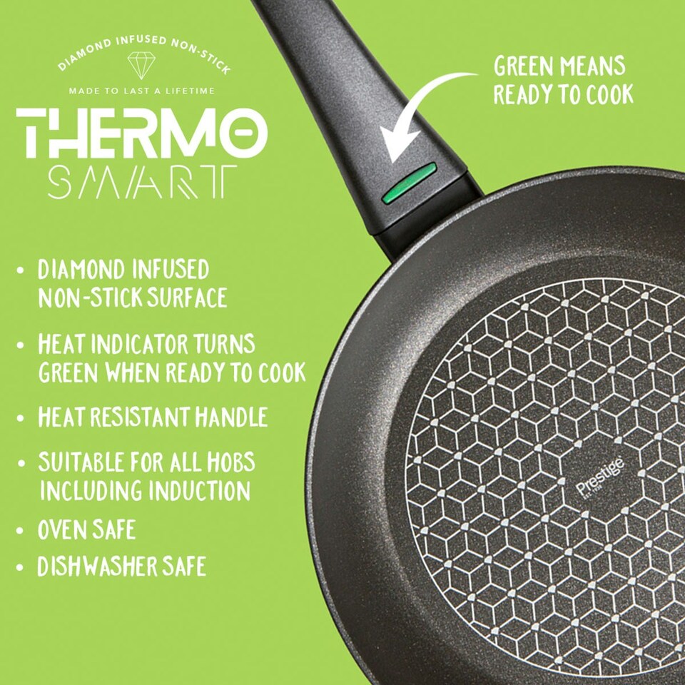image 1 of Prestige Thermo Smart Heat Indicator Non-Stick Frying Pan - 20cm
