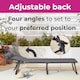 image 6 of Neo Pair of Outdoor Portable Lightweight Sun Lounger Sunbed Folding Camping Reclining Lounge Chair Garden Beach Patio | Grey