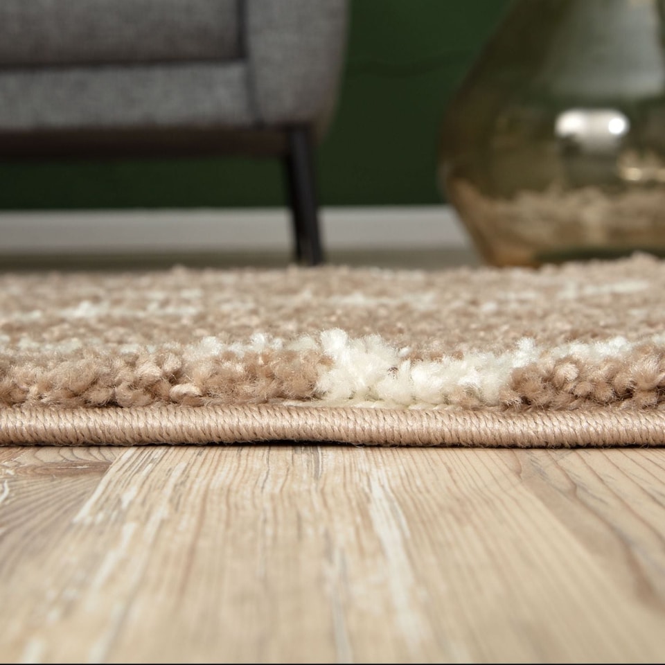 image 1 of The Rugs Moroccan Collection Soft High Pile Shaggy Lattice Floor Rugs and Runners Living Room