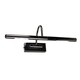 image 2 of ValueLights Adjustable Black Chrome Display Lamp Twin Picture Wall Light - Mains Powered + LED Bulb Black