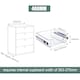 image 4 of Living and Home 2Pcs Metal Sliding Pull Out Wire Basket Organizer For 400mm Cabinet | Silver