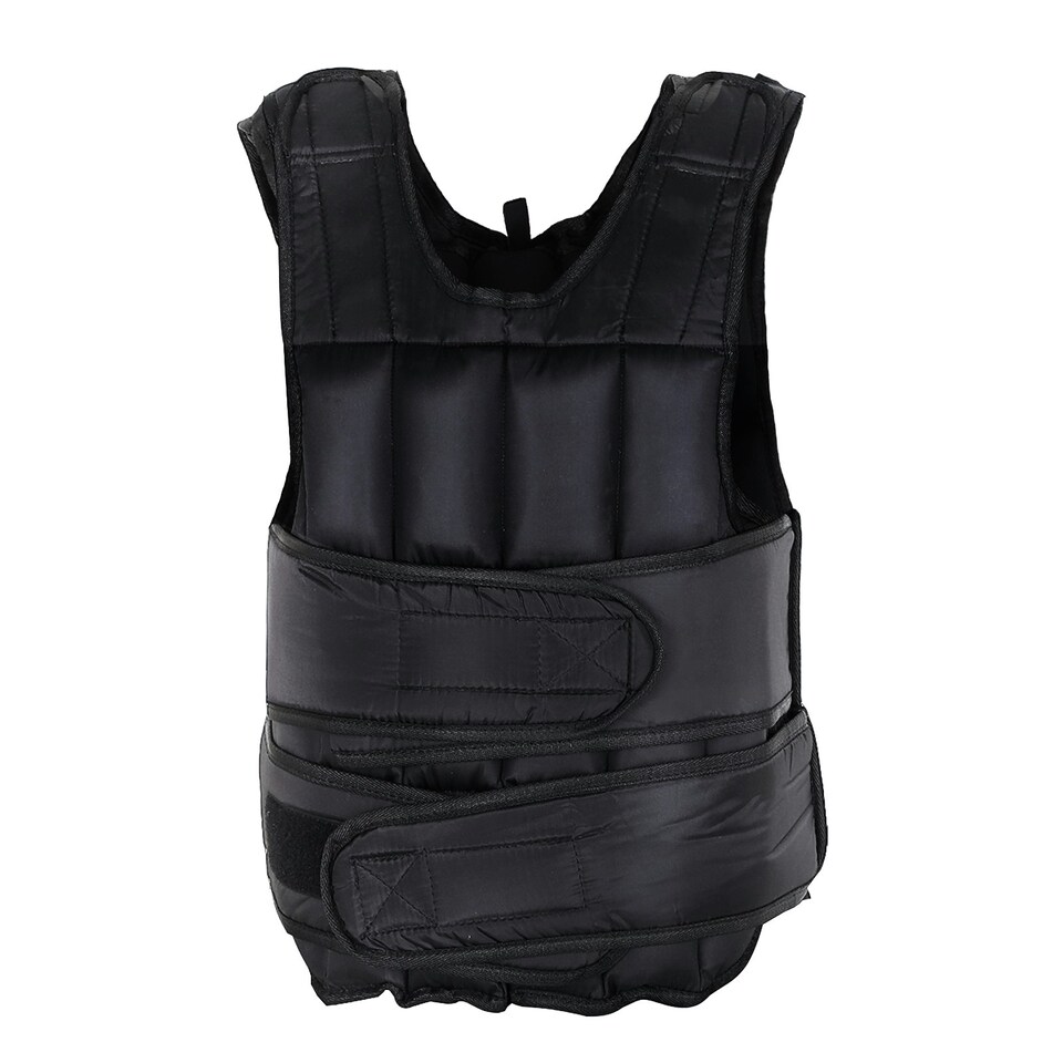 image 1 of HOMCOM 15KGS Adjustable Weight Vest Running Gym Training Weight Loss, Black