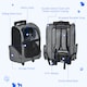 image 4 of PawHut Pet Travel Backpack Bag Cat Puppy Dog Carrier w/ Trolley and Telescopic